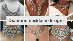 Diamond necklace set 2024: महलों की रानी से कम नहीं लगेंगी