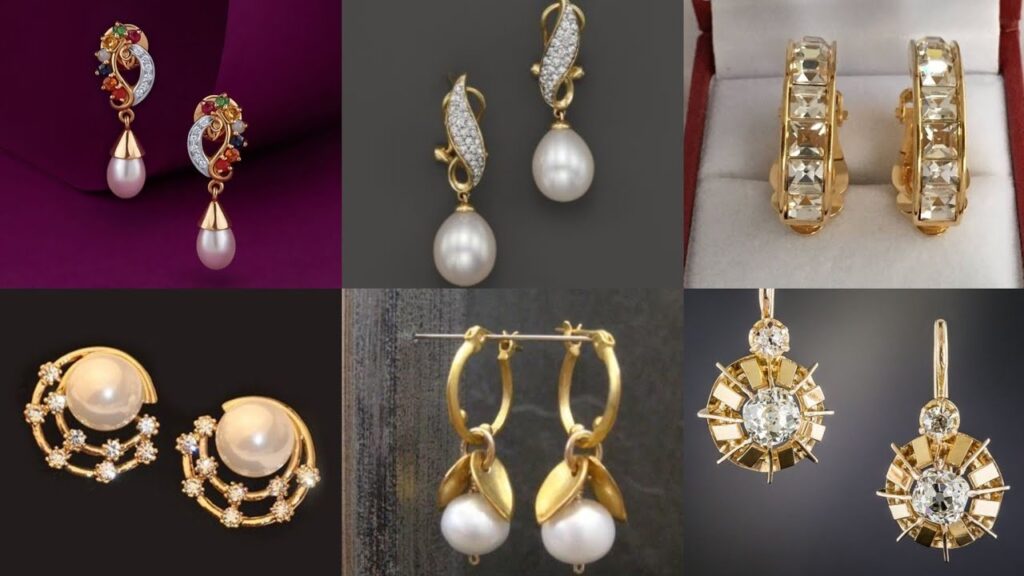 Gold stud earrings design2024:खुबसुरती को बढ़ा देंगे,